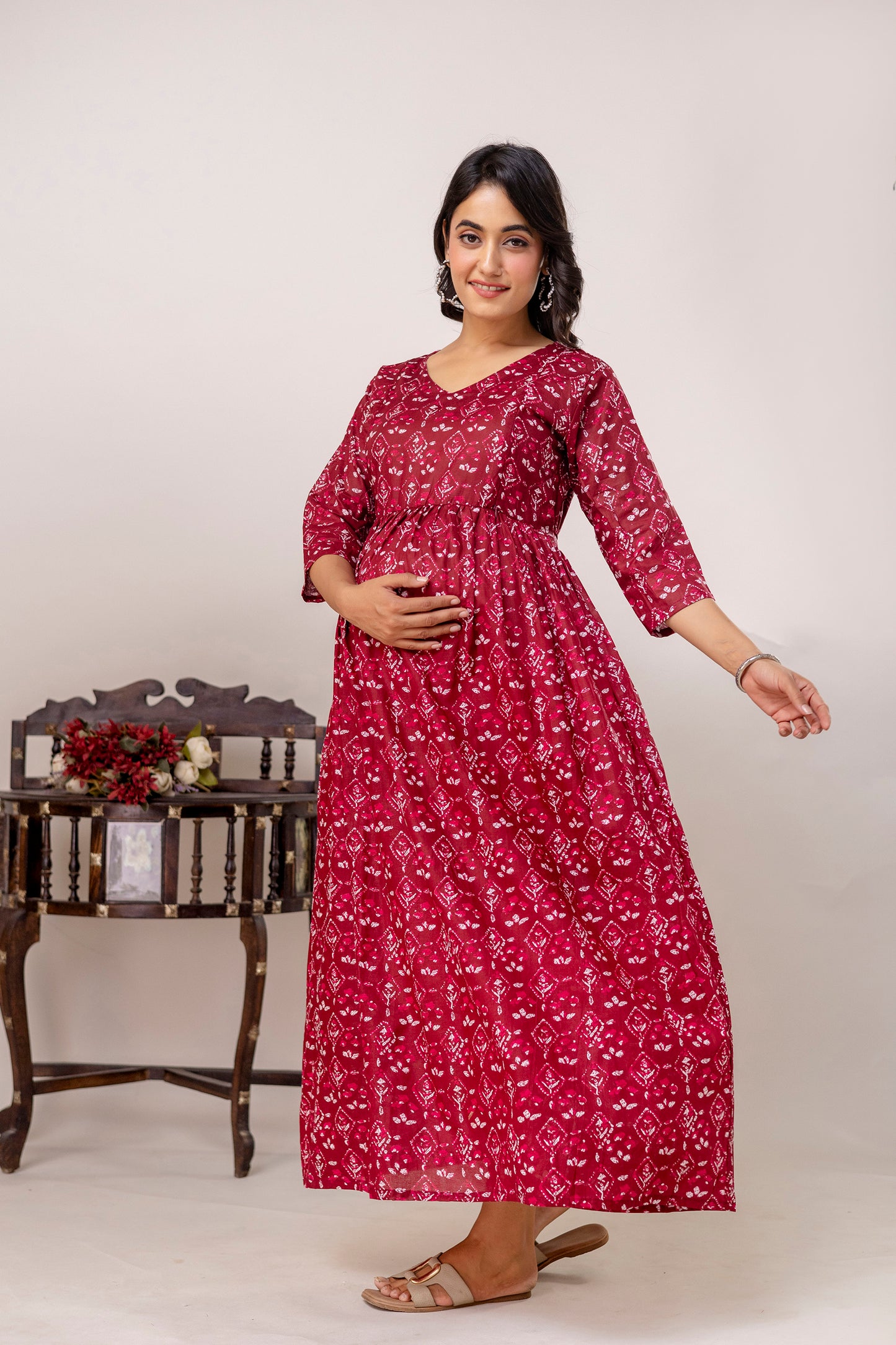 Buy 2 Get 1 Free - Deep Pockets, Hidden Feeding Zip & Adjustable Belt - Orange, Slim Red, Mughal Blue