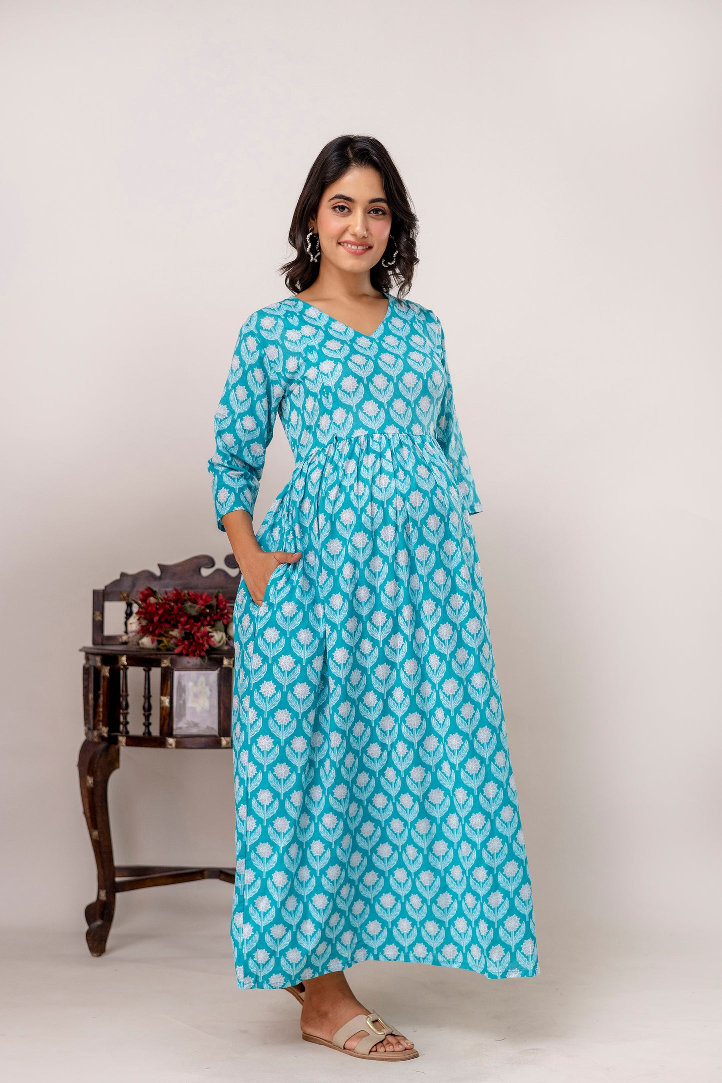 Buy 2 Get 1 Free - Deep Pockets, Hidden Feeding Zip & Adjustable Belt - Green Cyan & Black