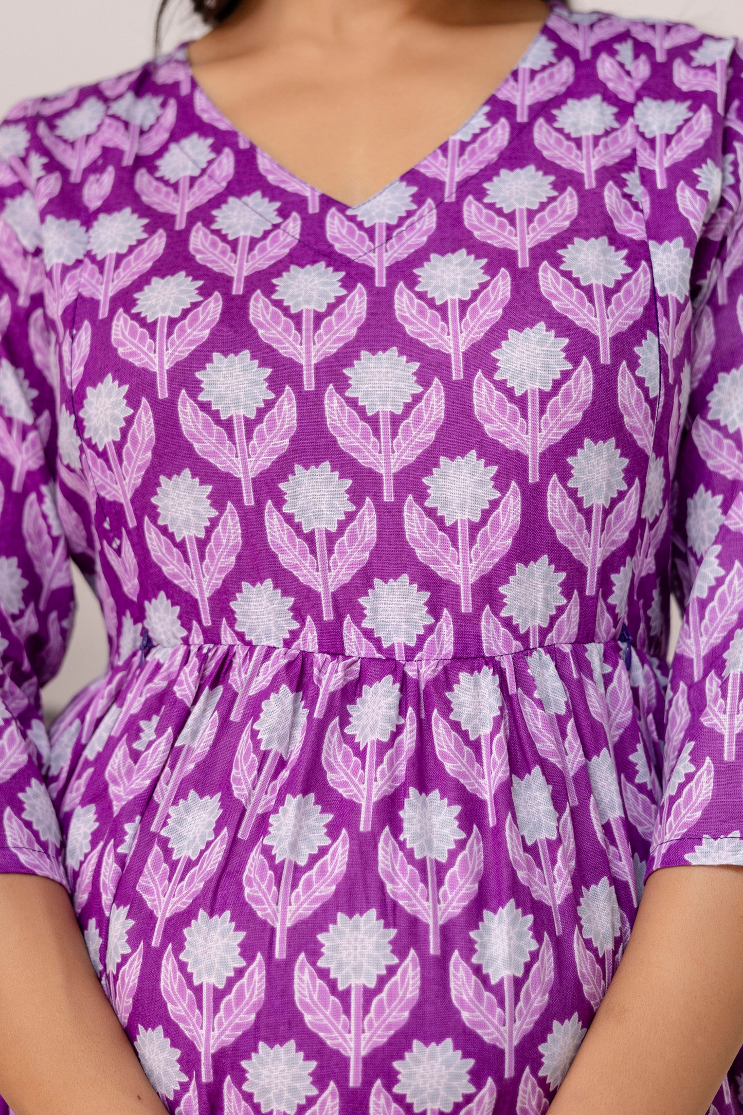 Buy 2 Get 1 Free - Deep Pockets, Hidden Feeding Zip & Adjustable Belt - Green, Purple & Mughal Blue