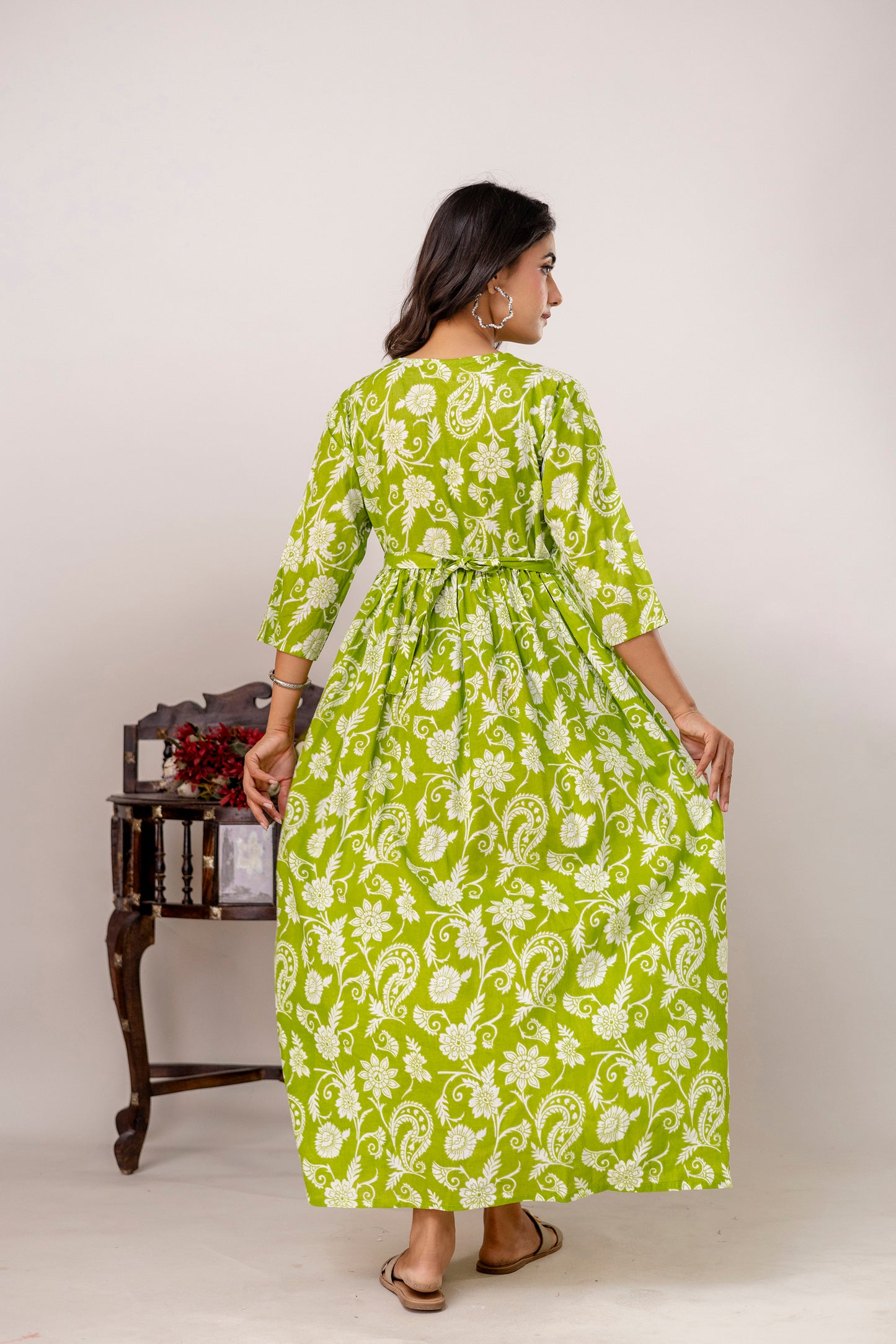Buy 2 Get 1 Free - Deep Pockets, Hidden Feeding Zip & Adjustable Belt - Green, Purple & Mughal Blue